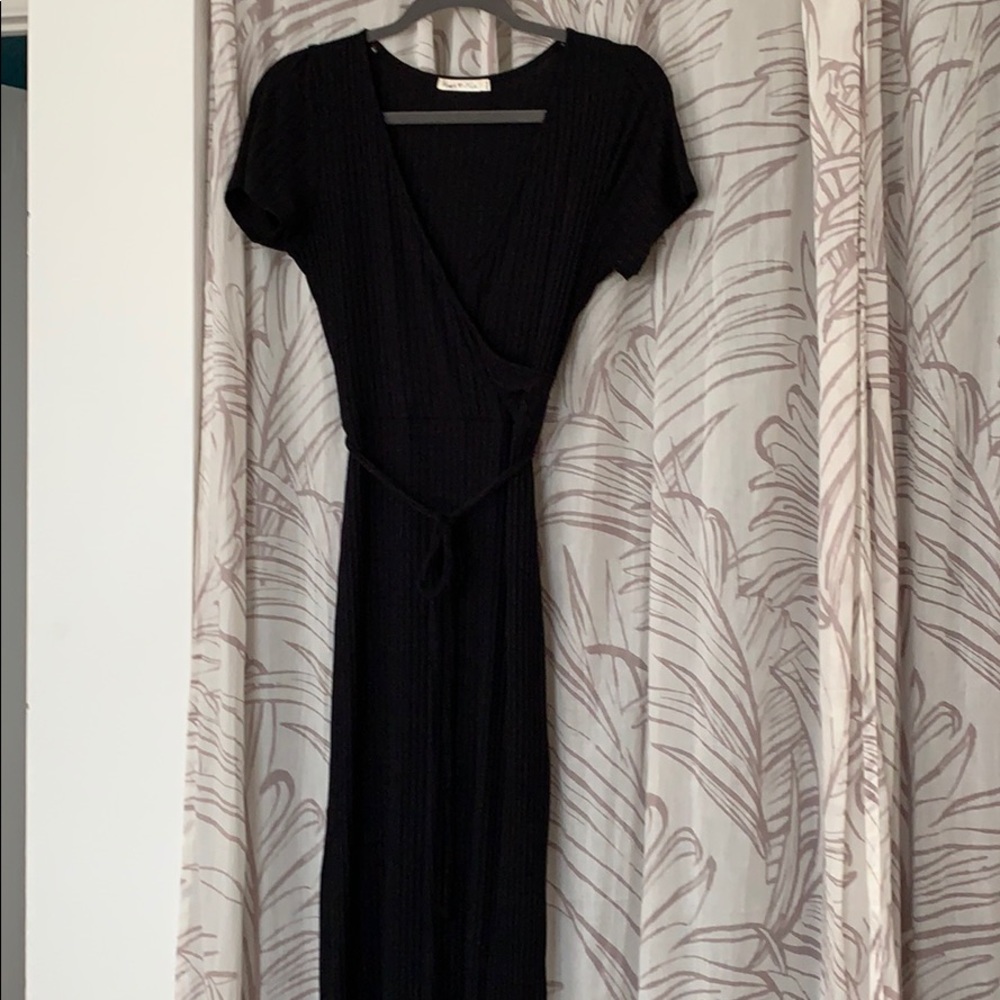 Ribbed midi dress